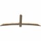 Ekena Millwork Bellingham Rough Sawn Timber Gable Bracket, Douglas Fir, 72"W x 27"H x 2"D x 4"F, 9/12 Pitch GBW072X27X0204BEL00RDF - alternate 2